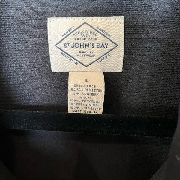 St. John's Bay Soft Shell Performance Jacket Men's Size Large Green Pockets - Picture 7 of 7